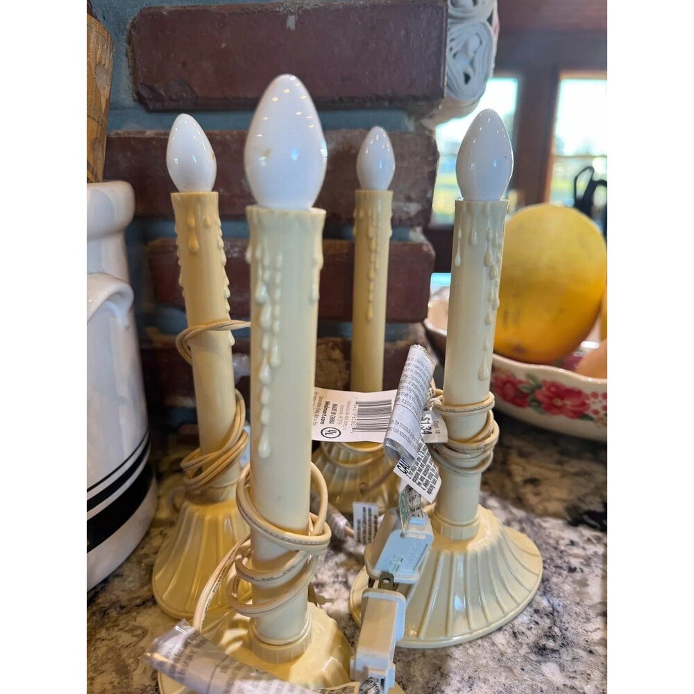 Vintage Electric Drip Window Candles, Set of 4 - All Tested and Working